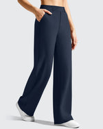 G4Free - EverGoing Wide Leg  Belt Loops High-Waist Dress Pants -GF26J801A001A-S
