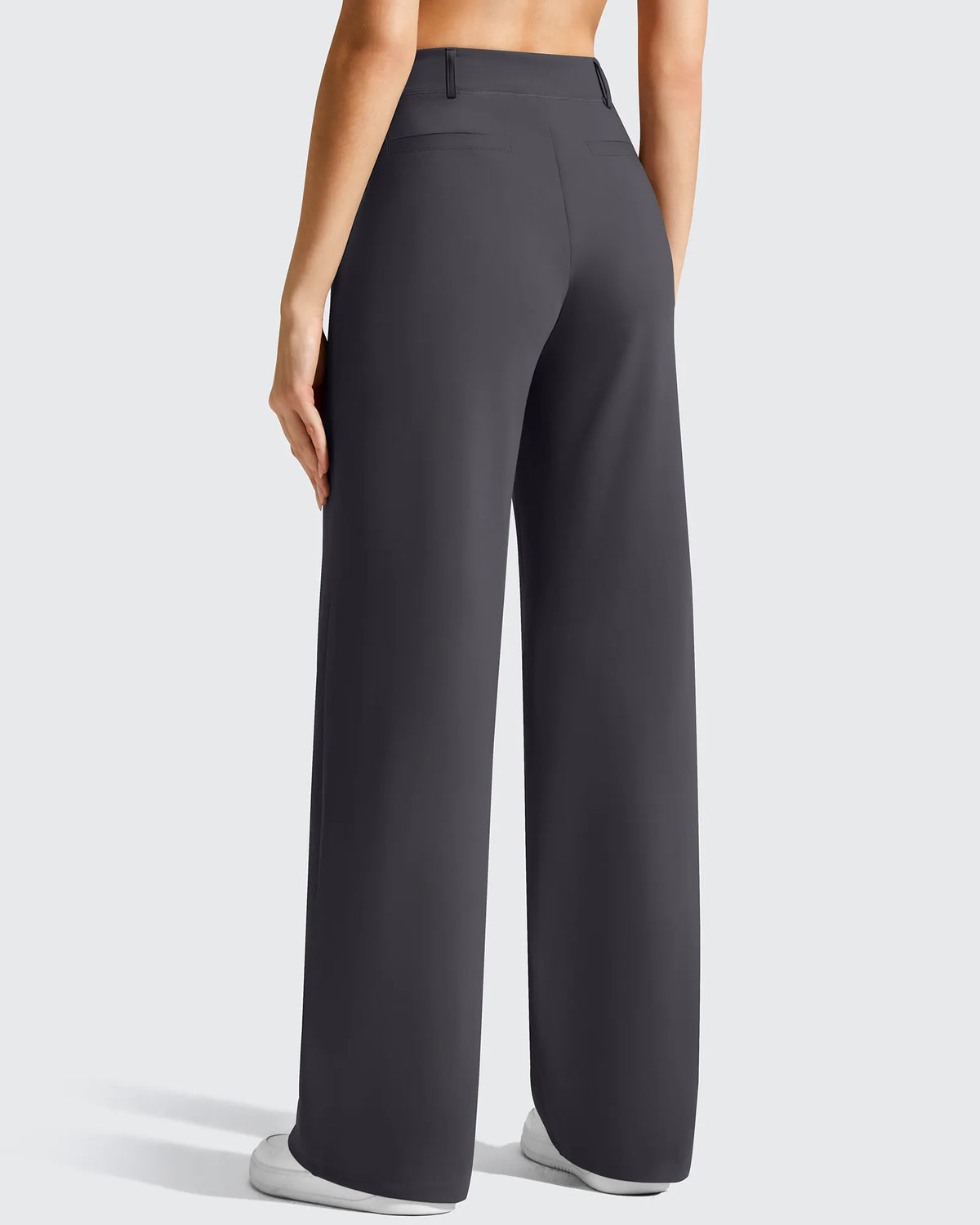 G4Free - EverGoing Wide Leg  Belt Loops High-Waist Dress Pants -GF26J801A001A-S