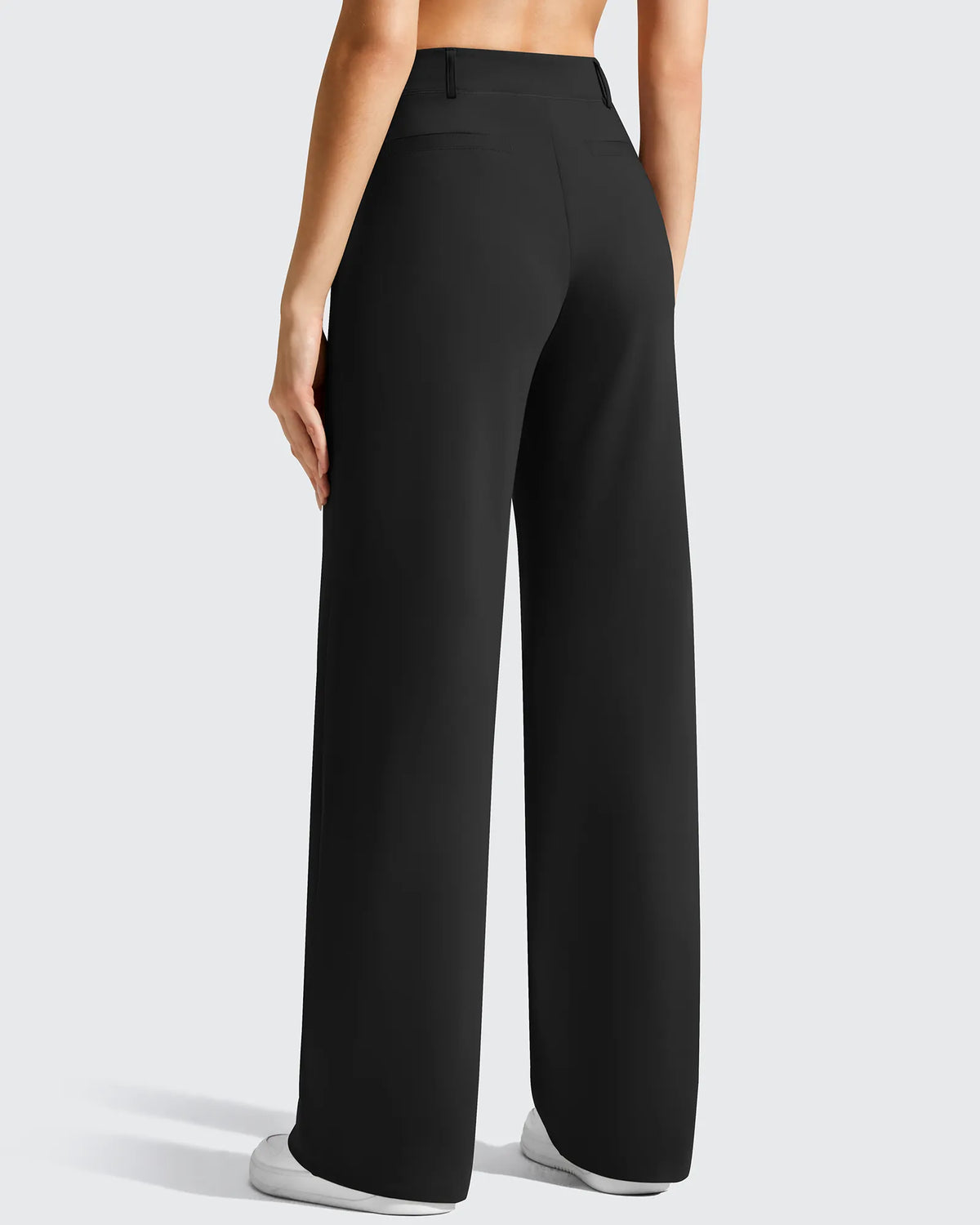 G4Free - EverGoing Wide Leg  Belt Loops High-Waist Dress Pants -GF26J801A001A-S