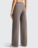 G4Free - EverGoing Wide Leg  Belt Loops High-Waist Dress Pants -GF26J801A001A-S