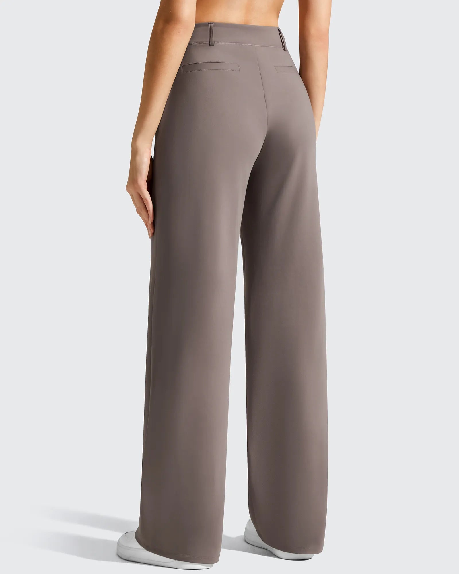 G4Free - EverGoing Wide Leg  Belt Loops High-Waist Dress Pants -GF26J801A001A-S