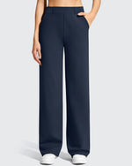 G4Free - EverGoing Wide Leg  Belt Loops High-Waist Dress Pants -GF26J801A001A-S