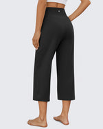 G4Free - EverGoing Wide Leg High-Rise Drawstring Capris Pants -GF24J218AF-XS