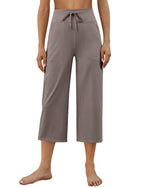 G4Free - EverGoing Wide Leg High-Rise Drawstring Capris Pants -GF24J218BF-XS