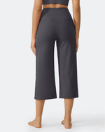 G4Free - EverGoing Wide Leg High-Waist Casual Capri Pants -GF24J197AA-S