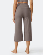 G4Free - EverGoing Wide Leg High-Waist Casual Capri Pants -GF24J197AA-S