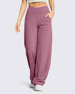 G4Free - EverGoing Wide Leg High-Waist Casual Pants Regular -GF22D061AF-XS