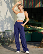 G4Free - EverGoing Wide Leg High-Waist Casual Pants Regular -GF22D061AF-XS
