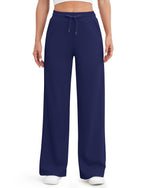 G4Free - EverGoing Wide Leg Mid-Waist Drawstring Casual Pants -GF24J261AA-S