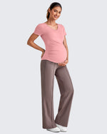 G4Free - EverGoing Wide Leg Pockets Front Pleats Maternity -GF25JY414AA-S