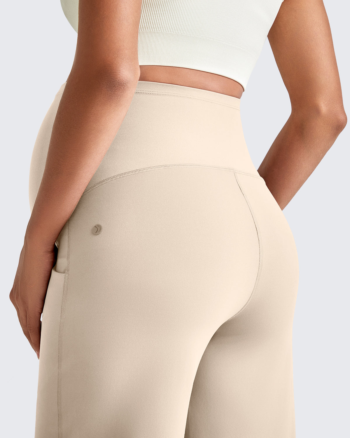 G4Free - EverGoing Wide Leg Pockets Front Pleats Maternity -GF25JY414AA-S