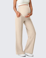 G4Free - EverGoing Wide Leg Pockets Front Pleats Maternity -GF25JY414DA-S