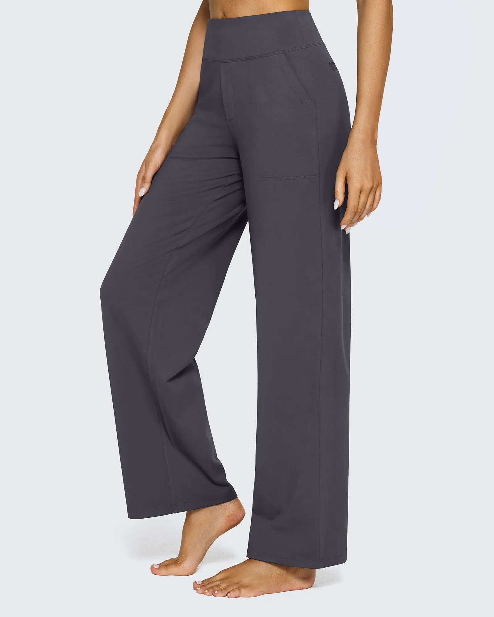 G4Free - EverGoing Wide Leg Yoga Pants Business Casual 27'' -GF25J391AF-XS