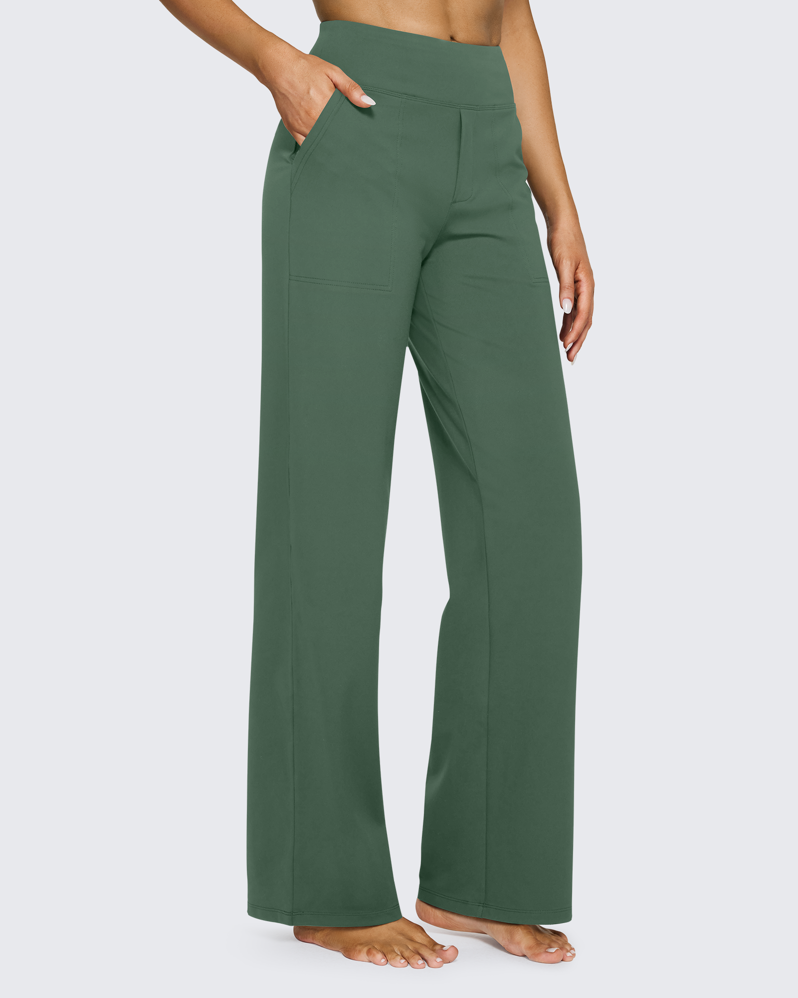 G4Free - EverGoing Wide Leg Yoga Pants Business Casual 29'' -GF23J183AF-XS