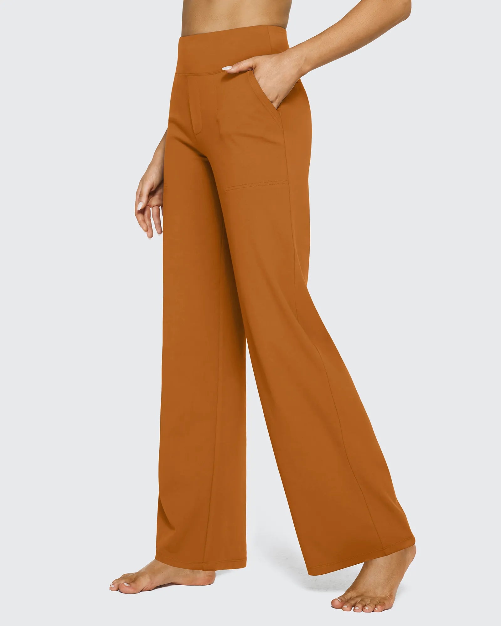 G4Free - EverGoing Wide Leg Yoga Pants Business Casual 29'' -GF23J183AF-XS