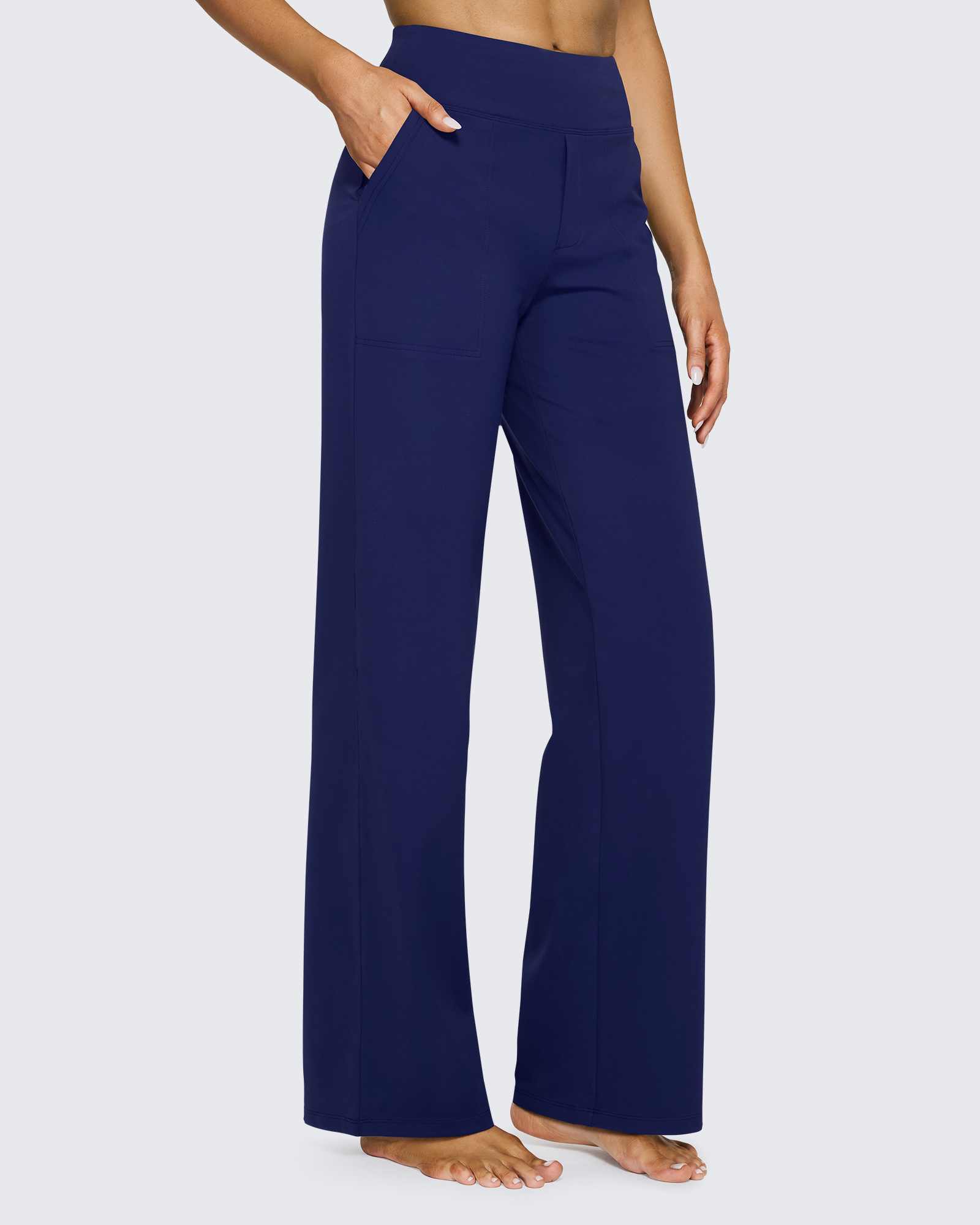 G4Free - EverGoing Wide Leg Yoga Pants Business Casual 31'' -GF23J172BF-XS