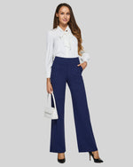 G4Free - EverGoing Wide Leg Yoga Pants Business Casual -GF23J172AA-S