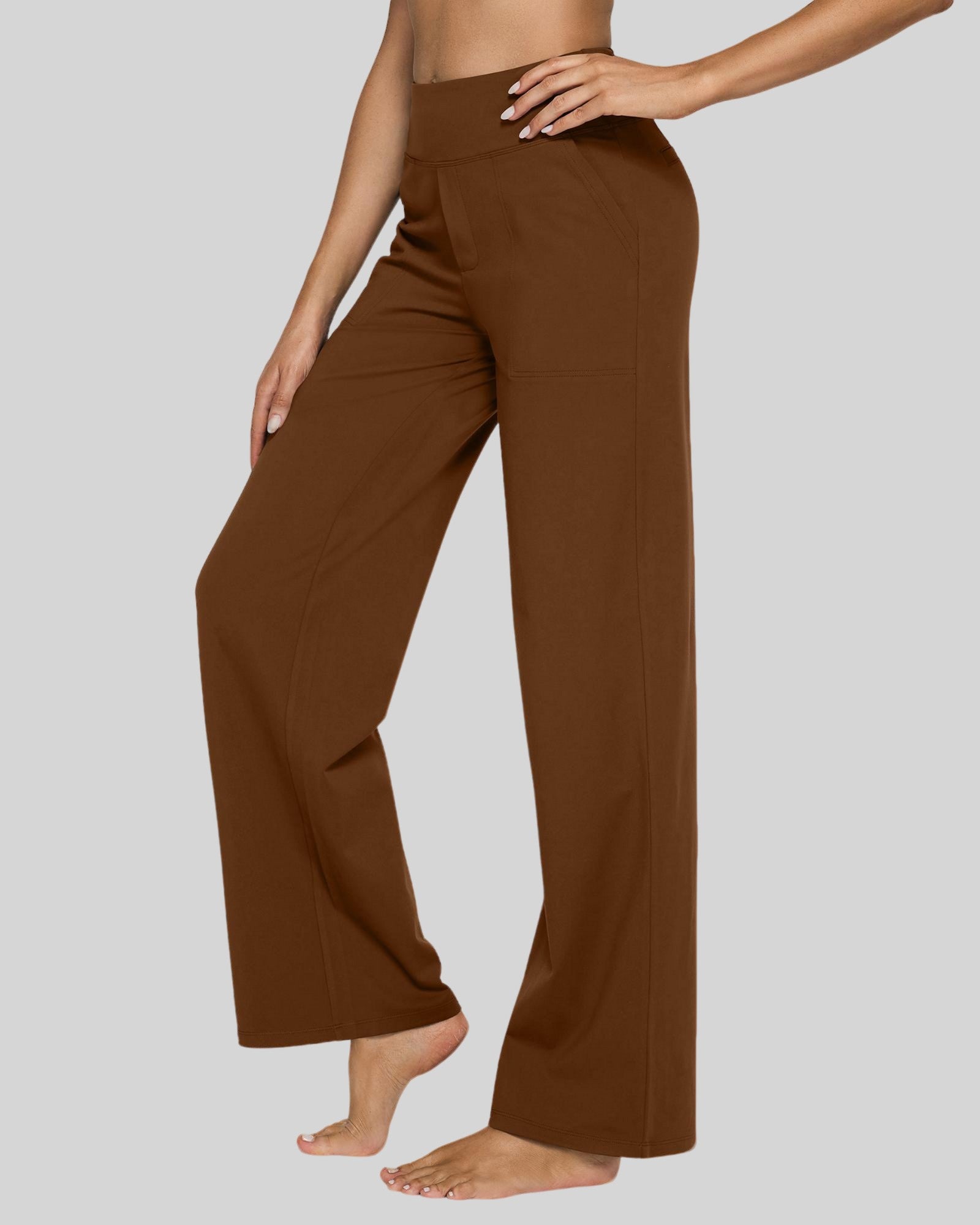 G4Free - EverGoing Wide Leg Yoga Pants Business Casual -GF23J172AA-S