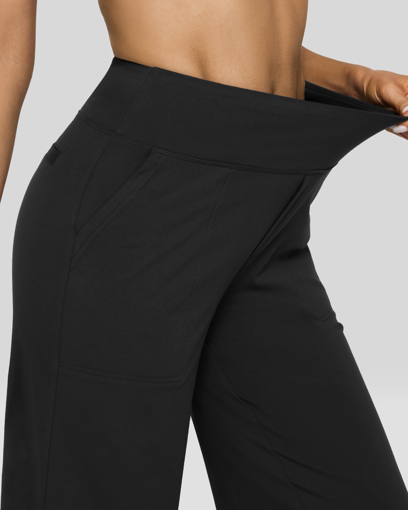 G4Free - EverGoing Wide Leg Yoga Pants Business Casual -GF23J172AA-S