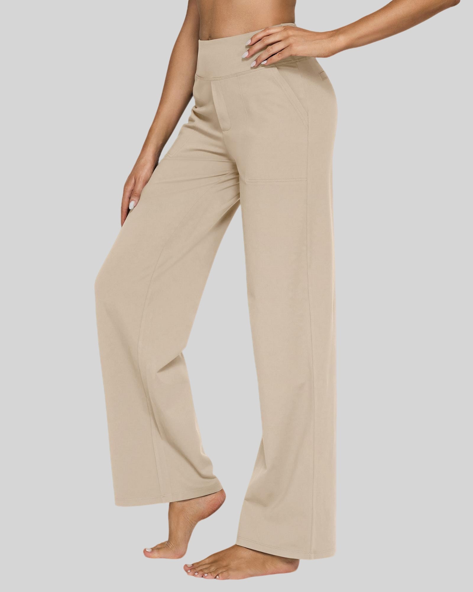 G4Free - EverGoing Wide Leg Yoga Pants Business Casual -GF23J172EA-S