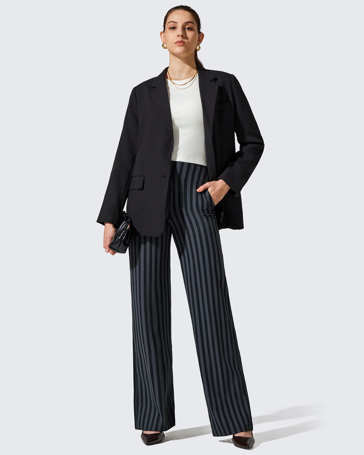 G4Free - EverGoing Wide Leg Yoga Pants Business Casual Regular -GF23J172Z03F-XS