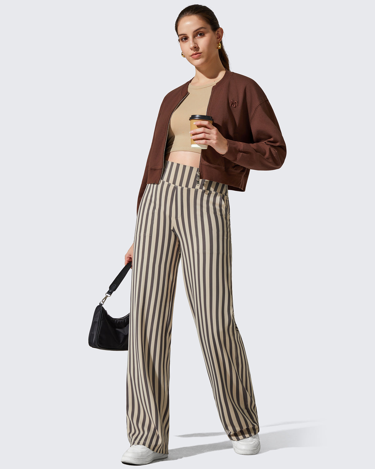 G4Free - EverGoing Wide Leg Yoga Pants Business Casual Regular -GF23J172Z03F-XS