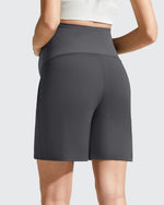 G4Free - Evergoing Front Pleats Pockets Maternity Shorts -GF26EY794F001A-S