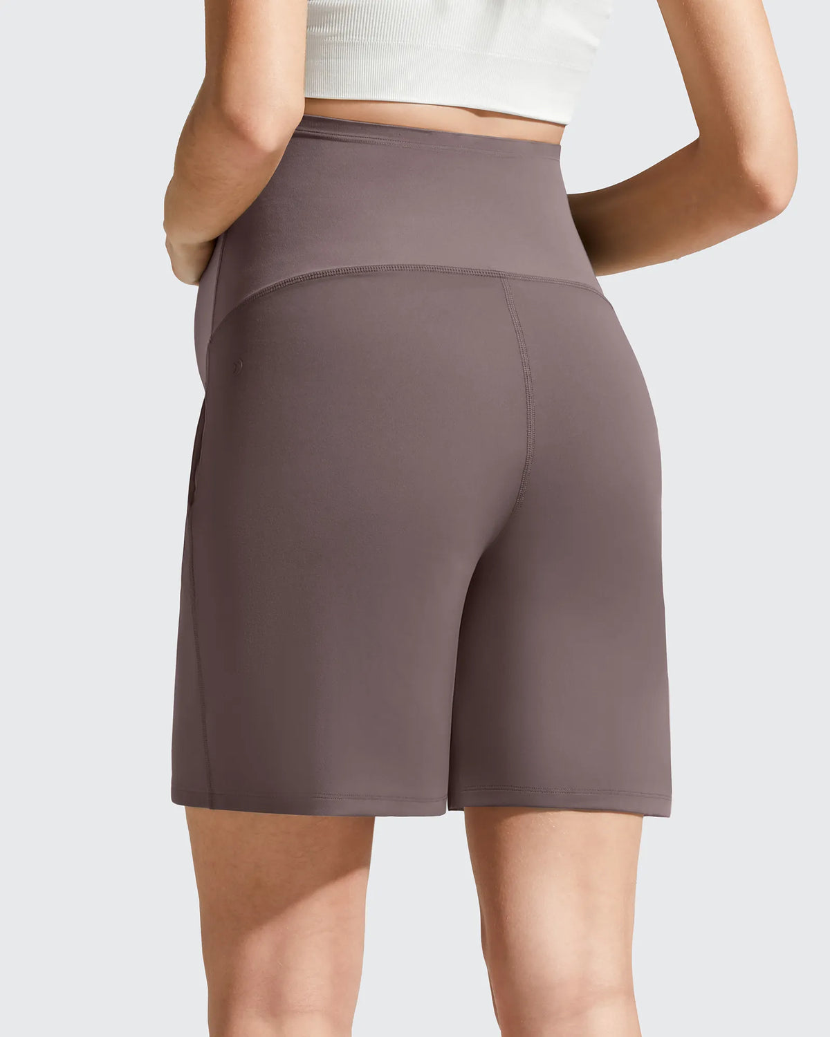 G4Free - Evergoing Front Pleats Pockets Maternity Shorts -GF26EY794F001A-S