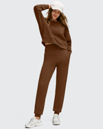 G4Free - Fleece Lined Elastic Cuff Pockets Workout Joggers -GF25D643AA-S
