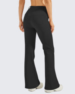 G4Free - Fleece Lined High-Waist Work Flare Pants -GF23A175AA-S