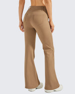 G4Free - Fleece Lined High-Waist Work Flare Pants -GF23A175AA-S