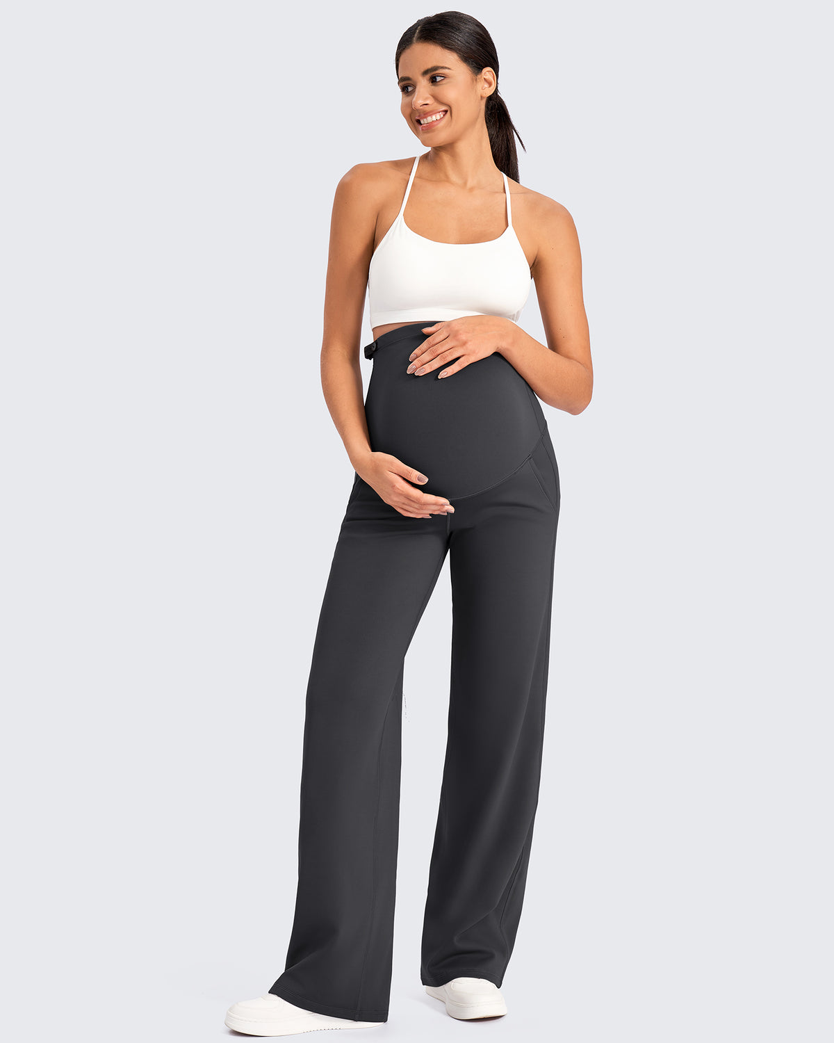 G4Free - Fleece-Lined Maternity Warm Work Trousers -GF25JY298AF-XS