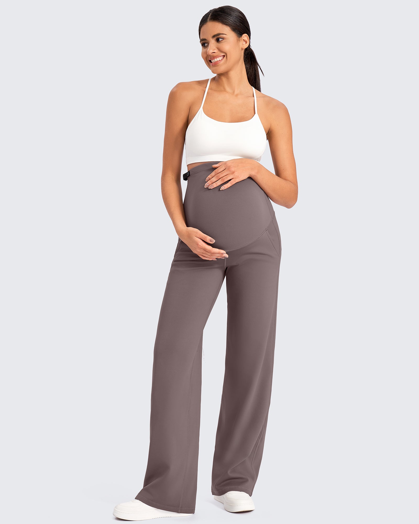G4Free - Fleece-Lined Maternity Warm Work Trousers -GF25JY298AF-XS