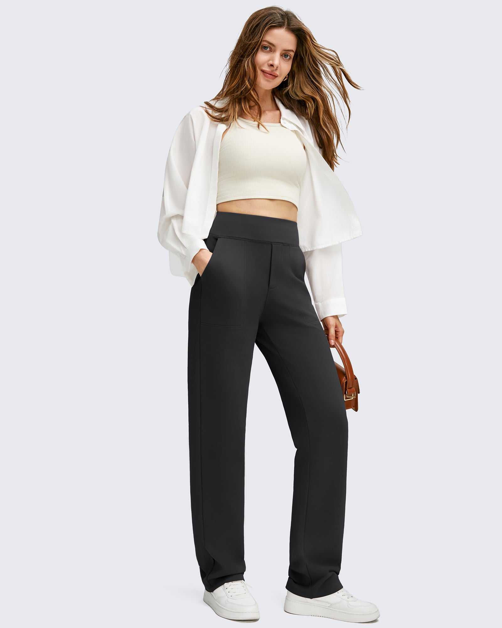 G4Free - Fleece Lined Straight Leg Thermal Work Trousers -GF25D628CF-XS