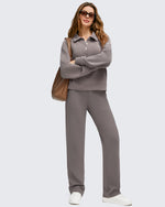G4Free - Fleece Lined Straight Leg Thermal Work Trousers -GF25D628CF-XS