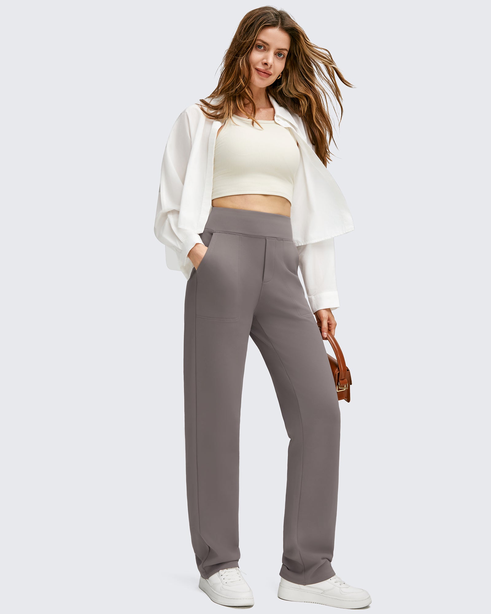 G4Free - Fleece Lined Straight Leg Thermal Work Trousers -GF25D628CF-XS