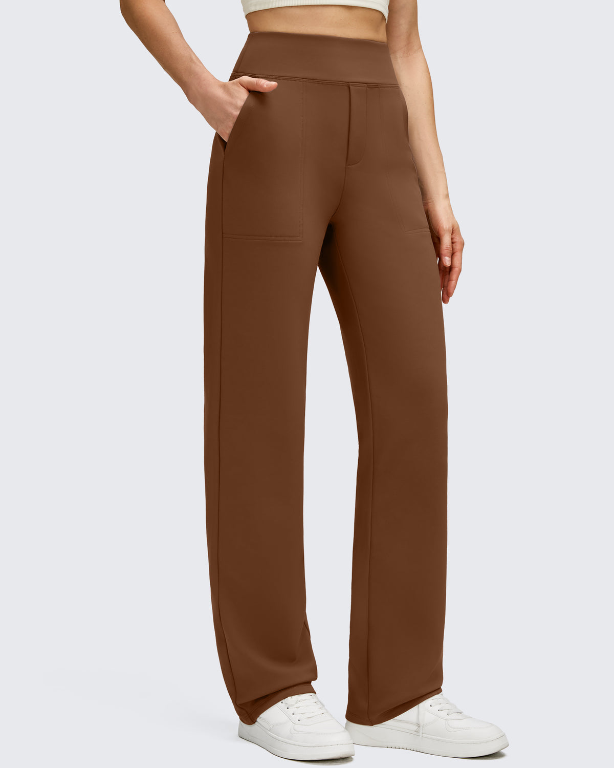 G4Free - Fleece Lined Straight Leg Thermal Work Trousers -GF25D628CF-XS