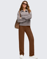 G4Free - Fleece Lined Straight Leg Thermal Work Trousers -GF25D628CF-XS