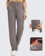 G4Free - Fleece Lined Straight Leg Thermal Work Trousers -GF25D628CF-XS