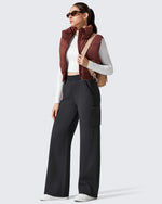 G4Free - Flurrylux Cargo Fleece Lined Thermal Wide Leg Trousers -GF25J731AA-S