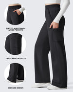 G4Free - Flurrylux Cargo Fleece Lined Thermal Wide Leg Trousers -GF25J731AA-S