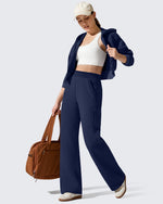 G4Free - Flurrylux Cargo Fleece Lined Thermal Wide Leg Trousers -GF25J731AA-S