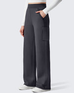 G4Free - Flurrylux Cargo Fleece Lined Thermal Wide Leg Trousers -GF25J731AA-S