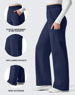 G4Free - Flurrylux Cargo Fleece Lined Thermal Wide Leg Trousers -GF25J731AA-S