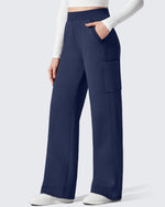 G4Free - Flurrylux Cargo Fleece Lined Thermal Wide Leg Trousers -GF25J731BA-S