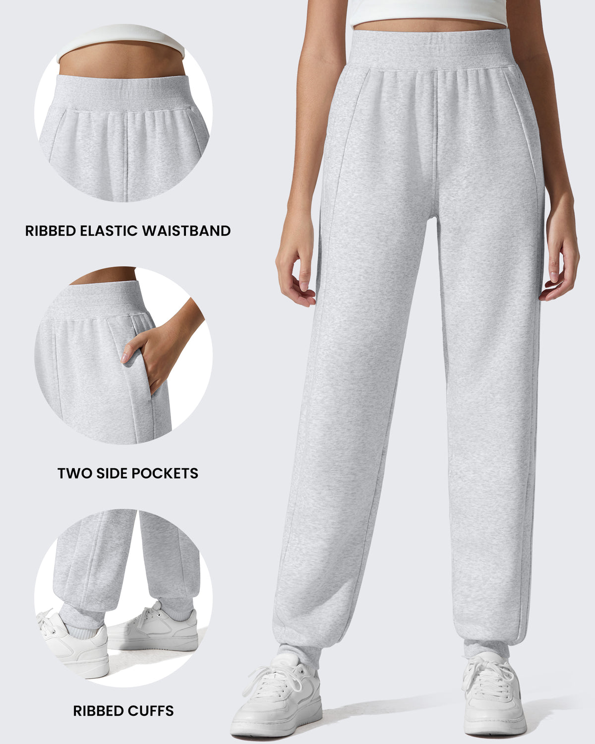 G4Free - Flurrylux Cotton Fleece Lined Tapered Leg Joggers -GF25D660AA-S