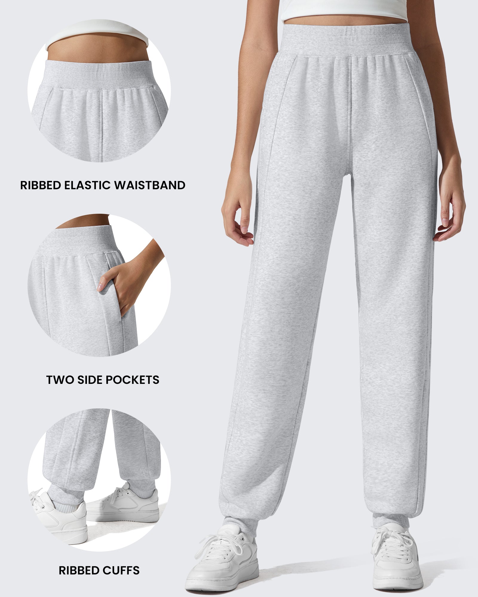 G4Free - Flurrylux Cotton Fleece Lined Tapered Leg Joggers -GF25D660AA-S