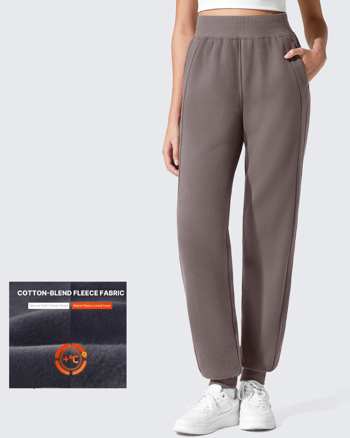 G4Free - Flurrylux Cotton Fleece Lined Tapered Leg Joggers -GF25D660AA-S
