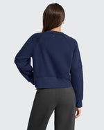 G4Free - Flurrylux Cropped Crewneck Fleece Lined Pullover  Sweatshirts -GF25F756CF-XS