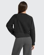 G4Free - Flurrylux Cropped Crewneck Fleece Lined Pullover  Sweatshirts -GF25F756CF-XS